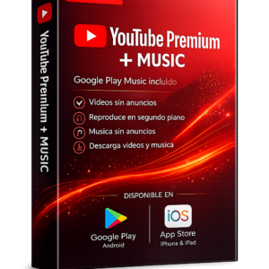 YouTube Premium + YouTube Music de 3 meses