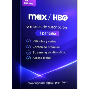 MAX (HBO) 1 Pantalla (6 meses)